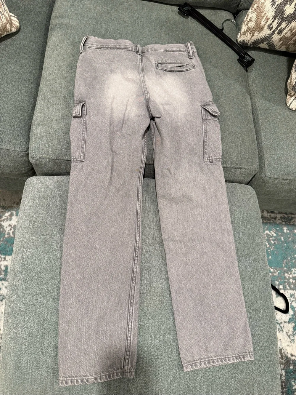 GAP Boys Grey Original Straight Cargo Jeans